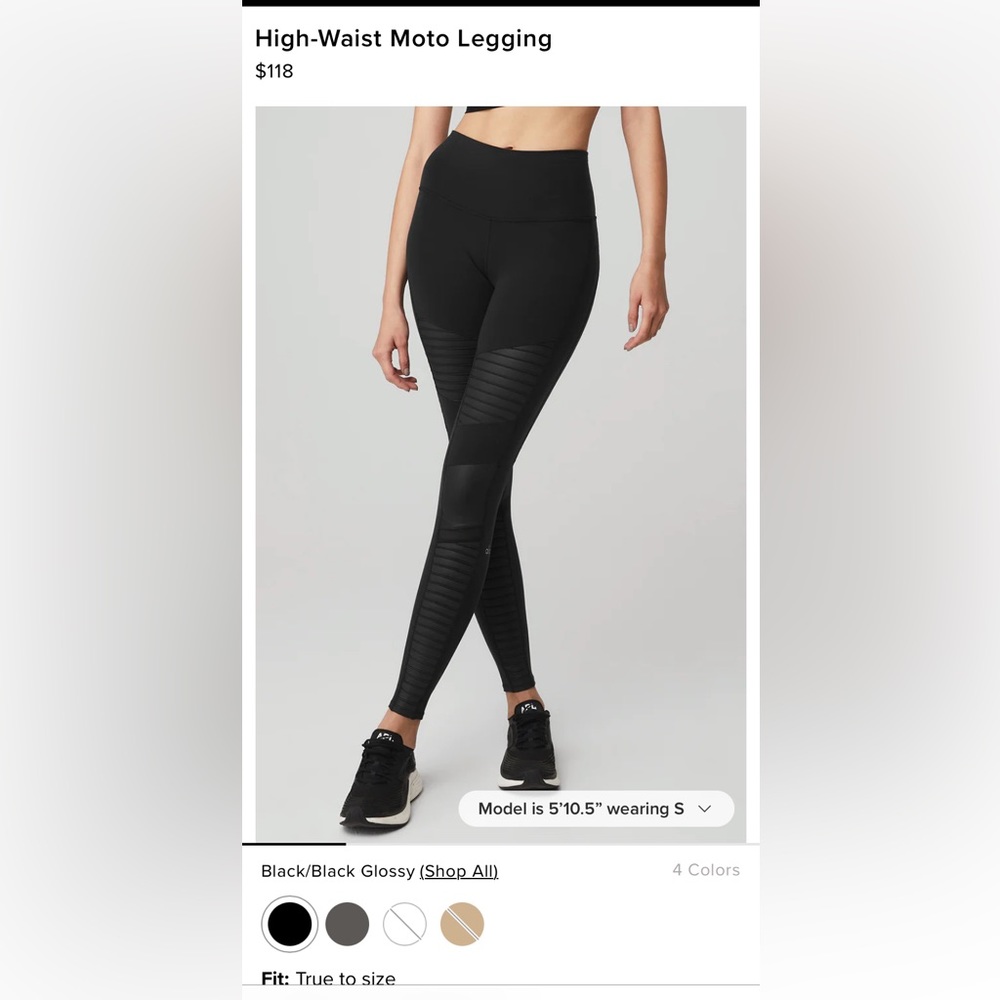 ALO Moto Leggings - worn once